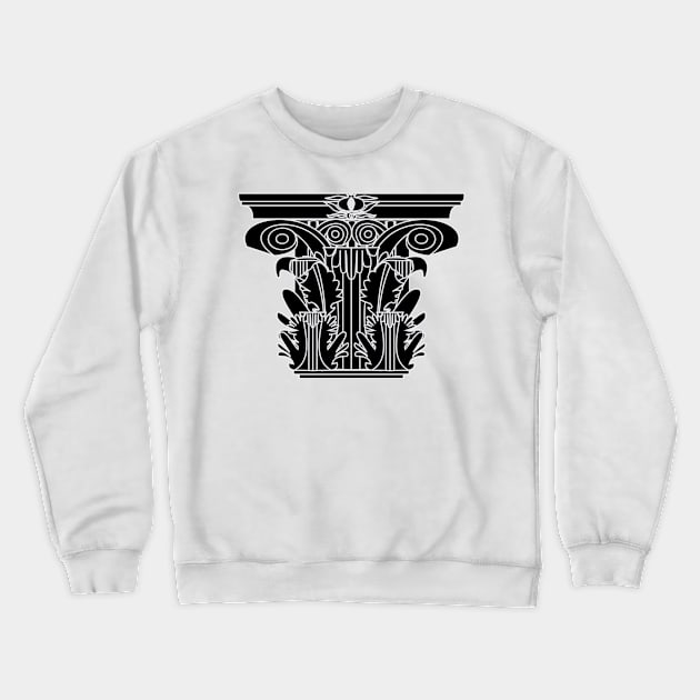 Corinthian-grenadian black capital (small) Crewneck Sweatshirt by PabloDeChenez